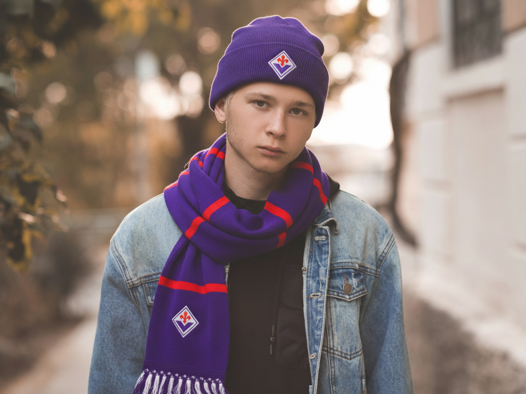 FIORENTINA BERRETTO VIOLA, ADULTO | Ellepiu